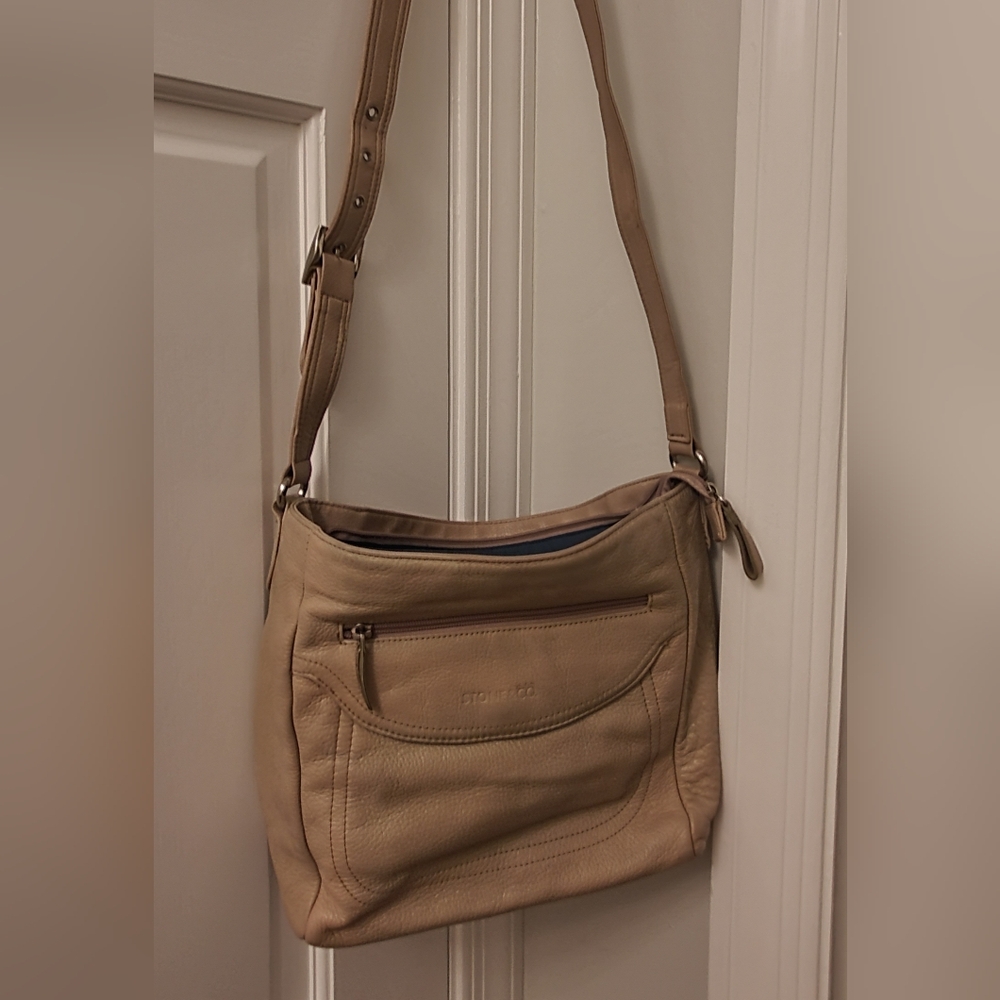 Stone And Company Tan Leather Shoulder Bag